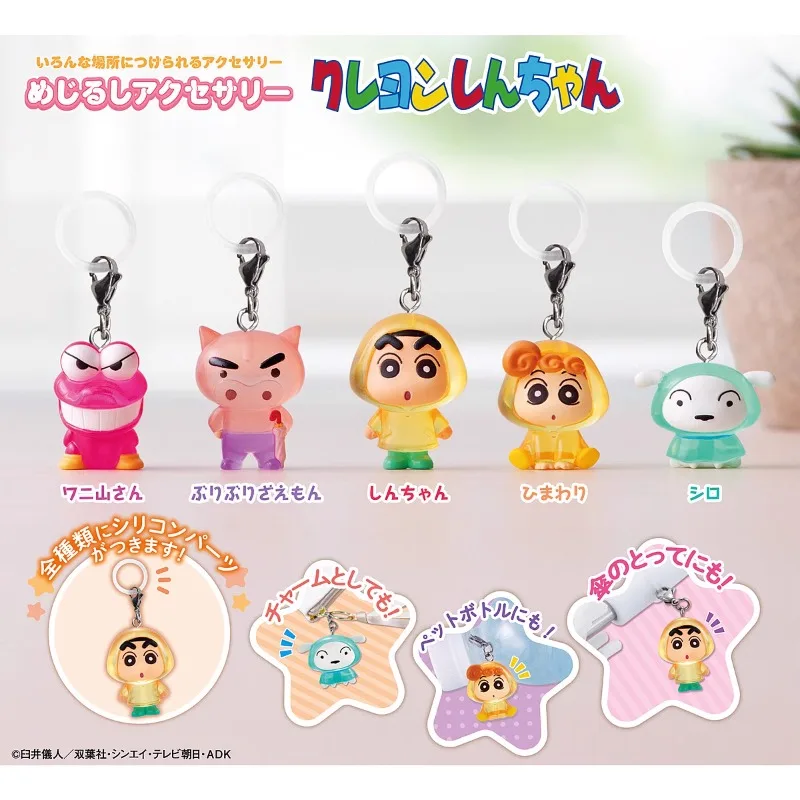 CrayonlShinlchan Figure NoharalMisae Hiroshi Buriburizlaemon Prayer Dolls Ornaments Accessories Capsule Gachapon Toy