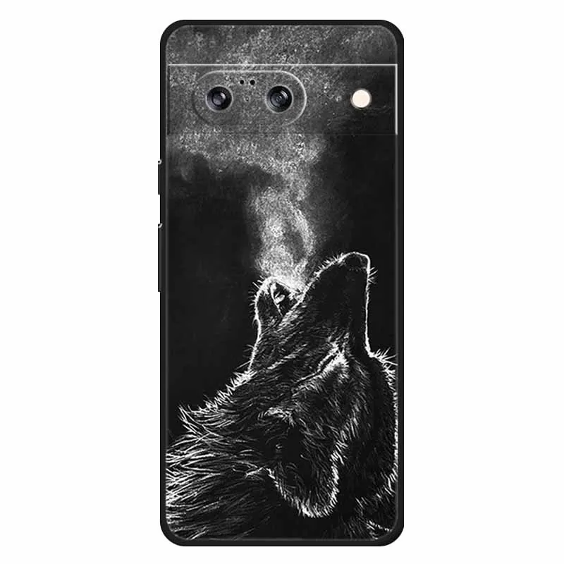 For Google Pixel 8 / 8pro Case Soft Silicone Lion Owl Luxury Back Covers For Google Pixel 8 Pro Cases Pixel8 Cartoon Shells