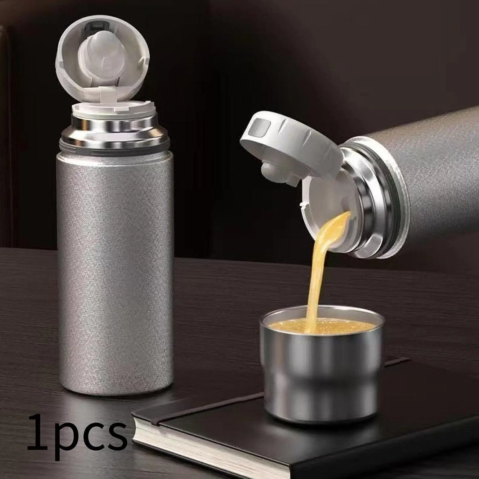 

Insulated Cup 450ml with Lid Lightweight Coffee Mug Hot Cold Water Drinking Bottle for Car Daddy Daily Fitness Office