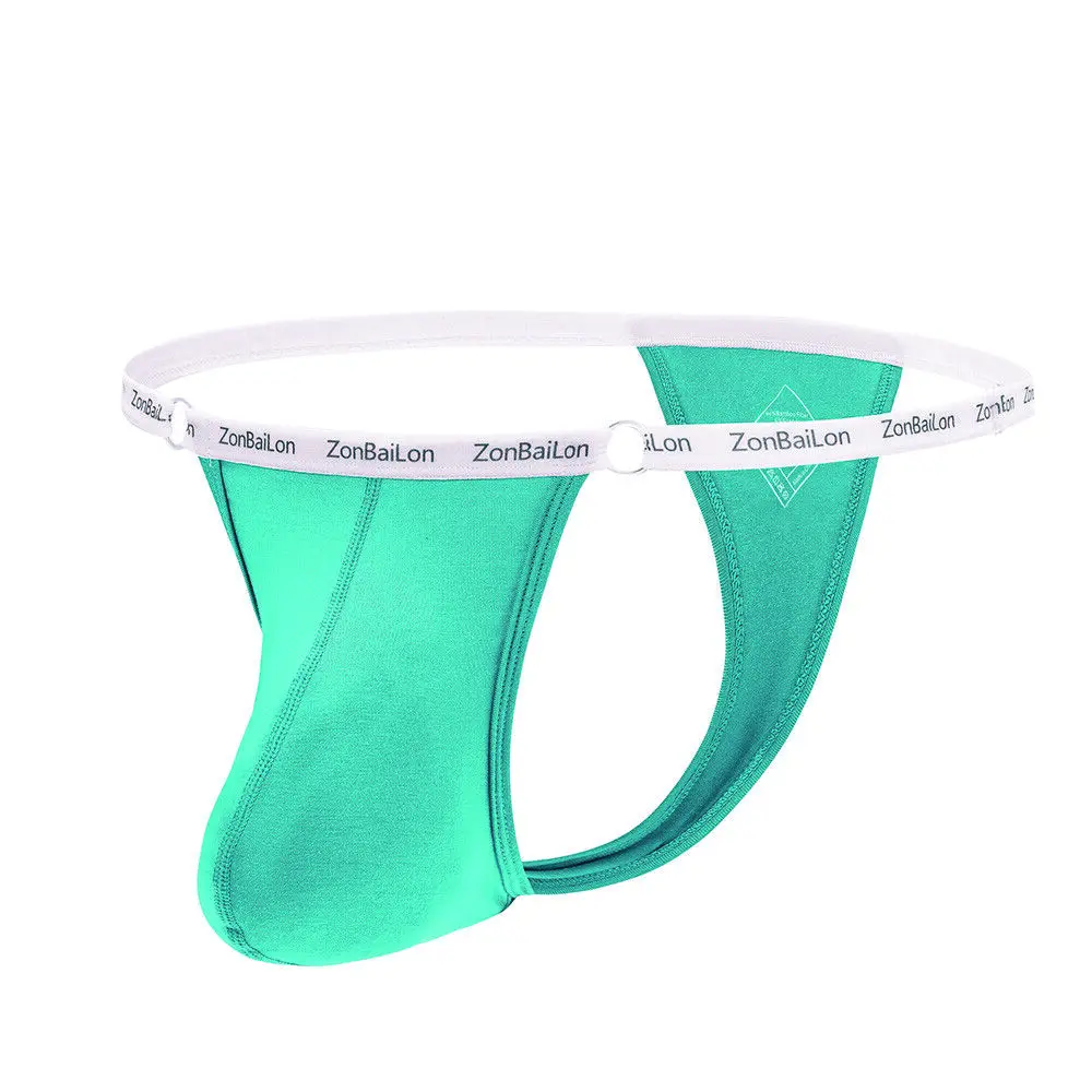 Zonbailon Men's Comfortable Thongs G-Strings Jockstrap Sexy Underwear Adjustable Size