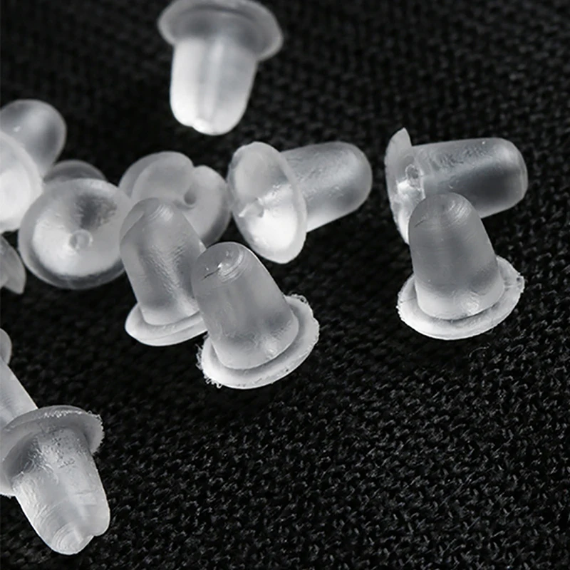 1/2/3PCS /lot Ear Ring Plugs Soft Silicone Rubber Anti-off Earring Stoppers Body For Making Jewelry Findings Accessories