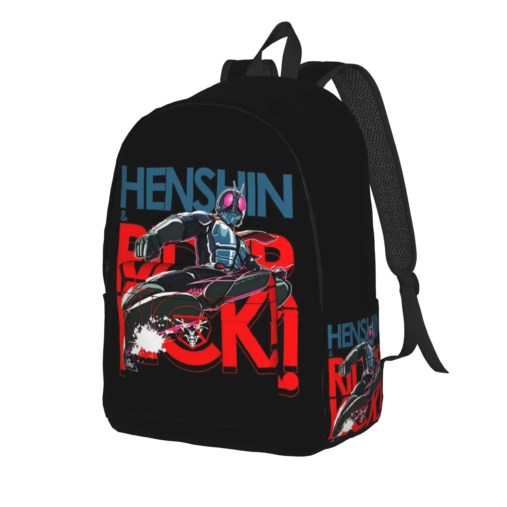 Fashion Kamen Rider Backpack  Mochilas Classic Hiking Large Capacity Rucksack