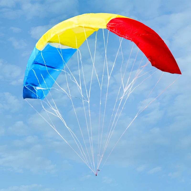 1PCS 81cm Paraglider Canopy 20D Nylon Parachute Head with Wire Lightweight Durable Umbrella Cloth for Indoor Outdoor Flying