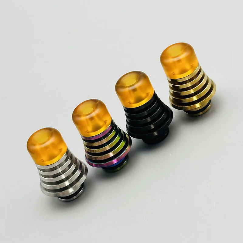 vape قصير MTL 510 طرف بالتنقيط 2.8 مللي متر القطر الداخلي الفولاذ المقاوم للصدأ + مادة pei لـ BSKR Berserker V2 RTA