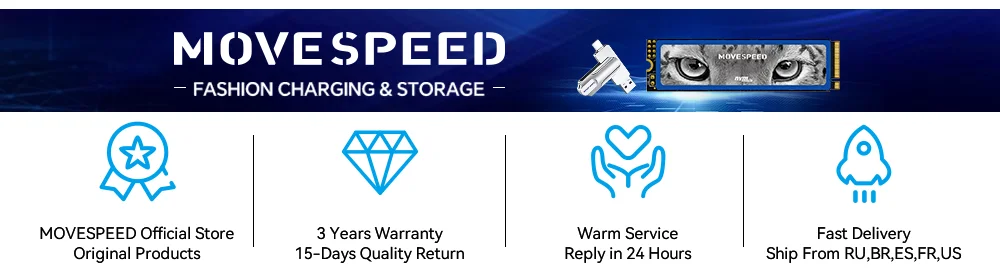 MOVESPEED 1000 MB/s Solid State Pen Drive USB3.2 Gen 2 Typ C Flash Drive 1 TB 512 GB 256 GB 128 GB Pendrive für PC Smartphone Tablet – Detail 3