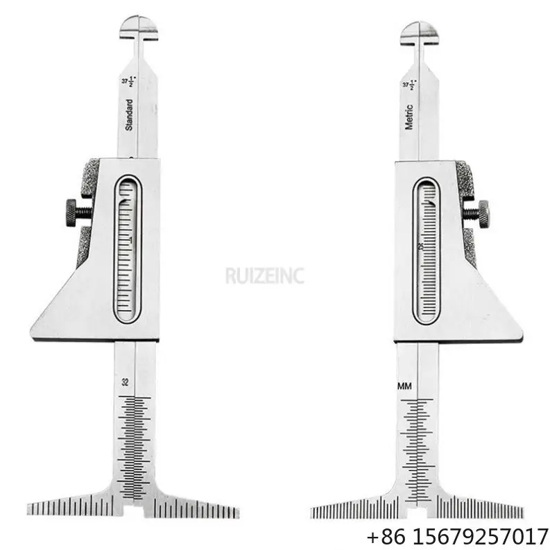 Stainless Steel Hi-Lo Welding Pipe Gauge 0.5 Accuracy Test Ulnar Ruler Welding Inspecon Gage 32Mm Metric 37-1/2