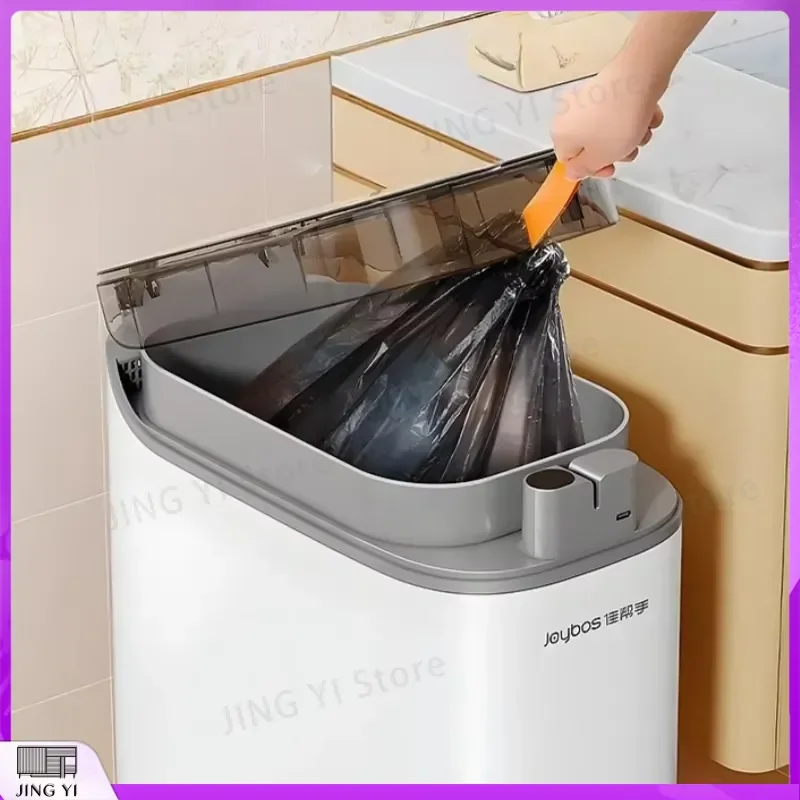 2025 Smart Trash Can Automatic Sensor Touchless Garbage Bin Rechargeable Type C Long Battery Life Kitchen Bathroom