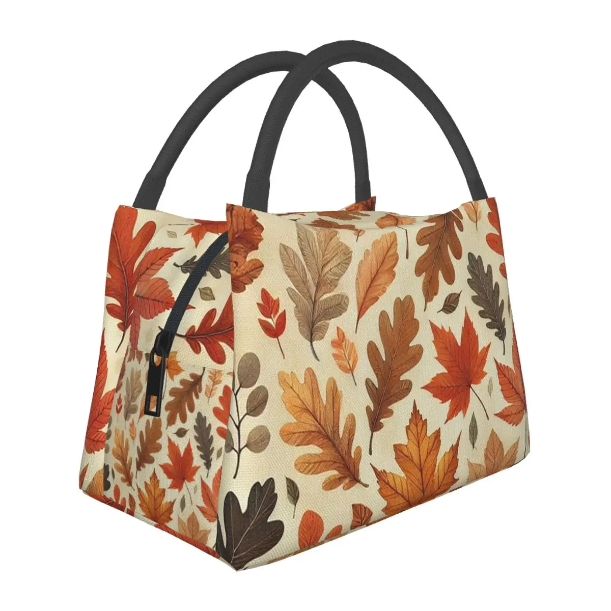 Autumn Leaves Insulated Lunch Bag for Women Picnic Storage Food Boxes Leakproof Container Cooler Thermal Lunch Box Tote
