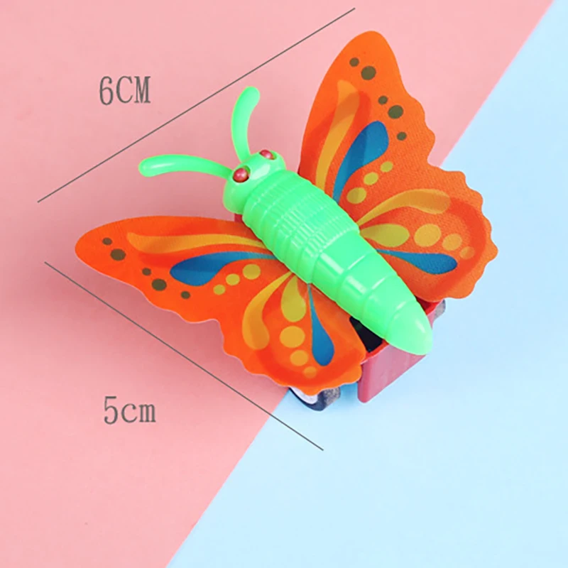 3PC Creative Mini Inertia Trolley Butterfly Car Children Plastic Animal Car Toys Kid Hot Educational Toys Kindergarten Gift