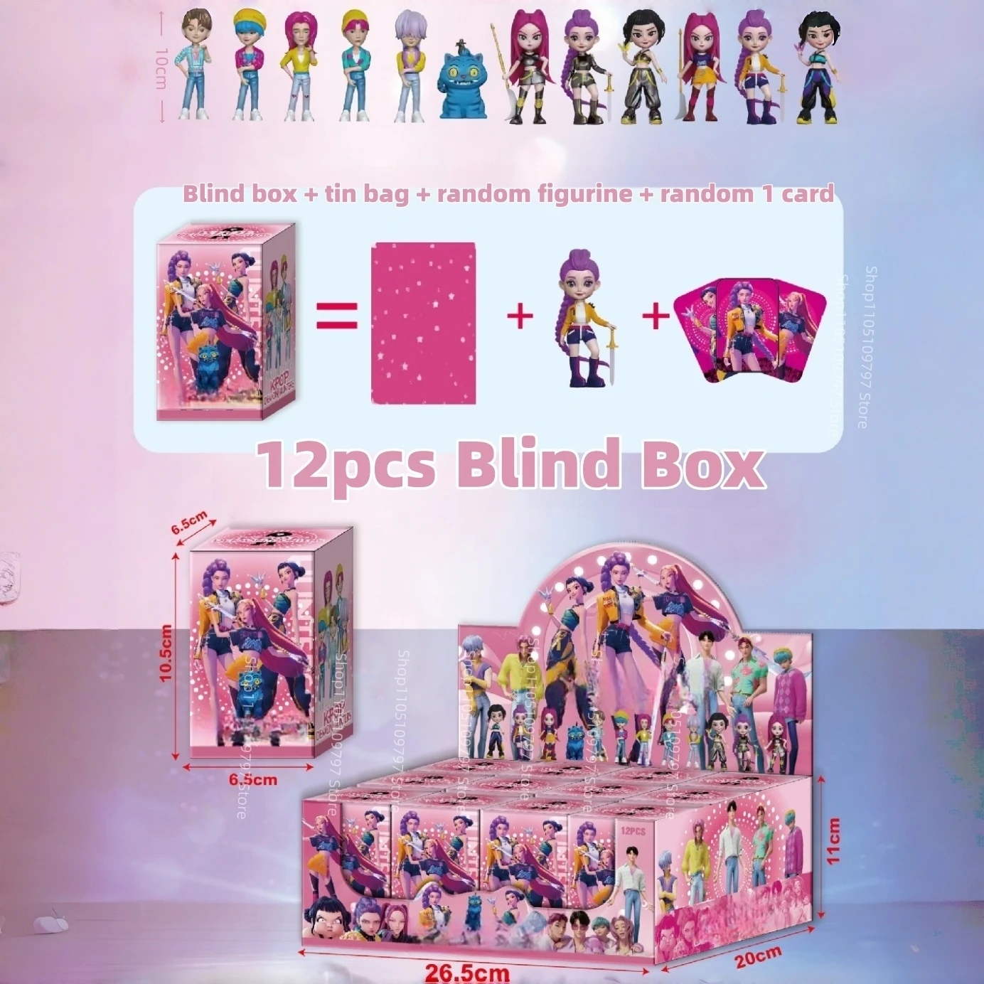 New KPop Demon Hunters Blind Box HUNTRIX SAJA BOYS RUMI MIRA ZOEY Derpy Tiger Action Figure Model Doll Toy Mystery Decor Gift