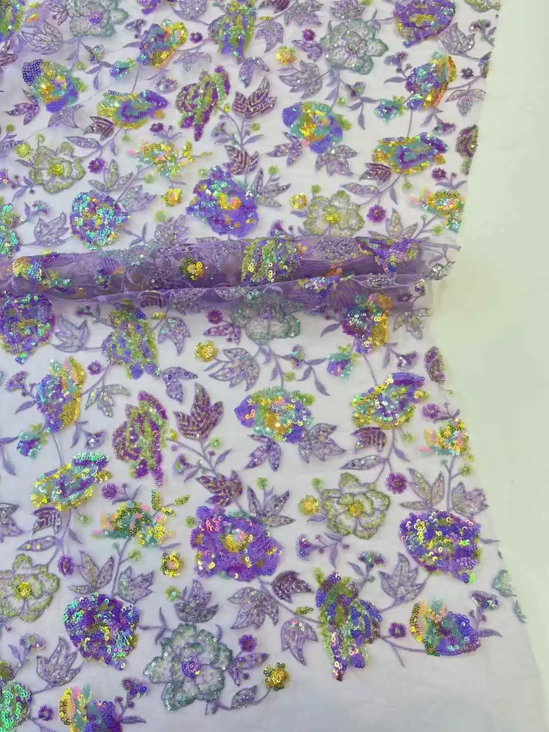 

Luxurious African Net Mesh Lace Fabric with 2025 Sequins French Tulle for Nigerian Wedding Party Dresses