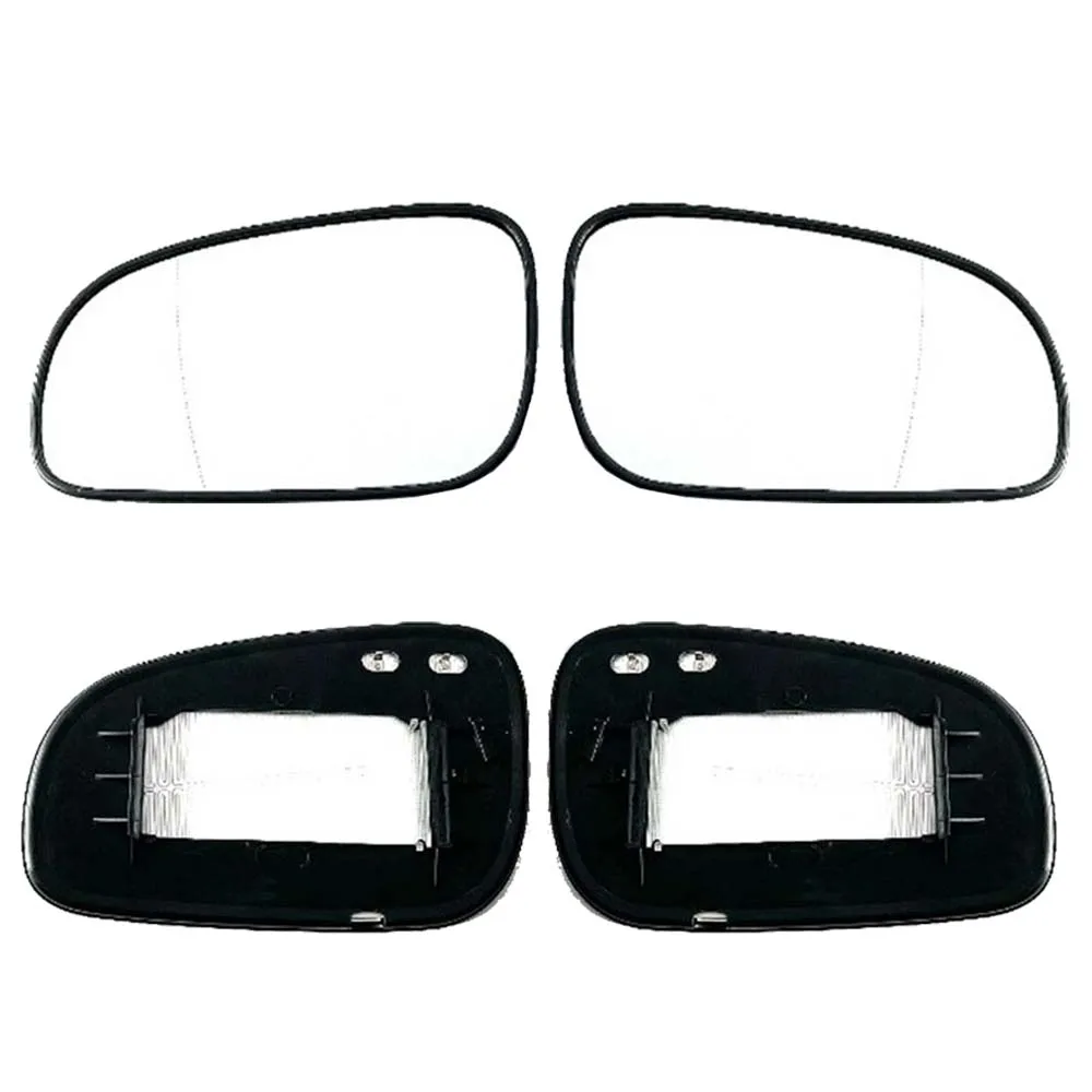 เลนส์กระจกมองหลังแบบมุมกว้างพร้อมระบบทำความร้อนสำหรับรถยนต์ Volvo S60 S80 V70 ปี 2000 2001 2002 2003 อุปกรณ์เสริมรถยนต์ กระจกมองหลังแบบมีกระจก