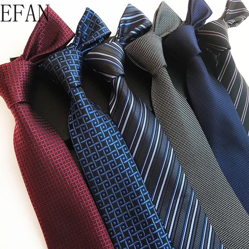 Picture 4: Classic 8cm Ties for Man 100% Silk Tie Luxury Striped Plaid Checks Business Neck Tie for Men Suit Cravat Wedding Party Neckties