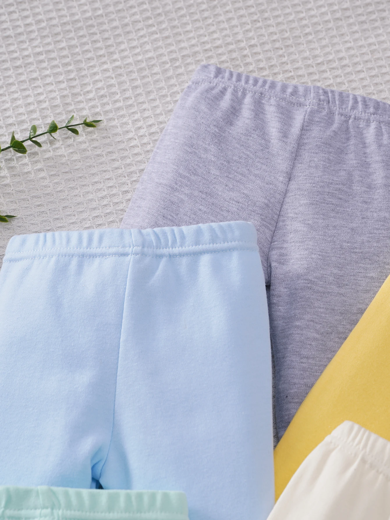 6-Piece Set Baby Pants Unisex Newborn Solid Color Cotton Autumn Outfit Early Sleeping Pants for Male And Female