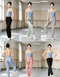 Pantalones de baile de Ballet para gimnasia al aire libre, pantalones de chándal sueltos, pantalones de calentamiento ligeros de secado rápido, 2024