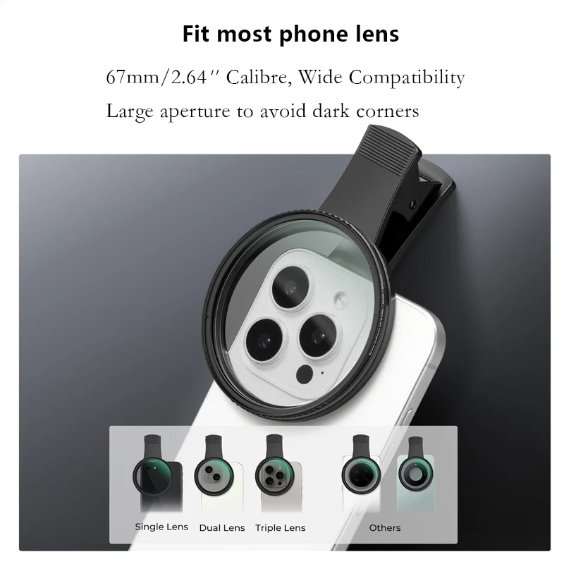 ชุดฟิลเตอร์ CPL ขนาด 67 มม. สำหรับ iPhone HUAWEI Xiaomi Canon Nikon Sony DSLR - เหมาะสำหรับการถ่ายภาพตกปลา ทิวทัศน์บนท้องฟ้า และสถาปัตยกรรม