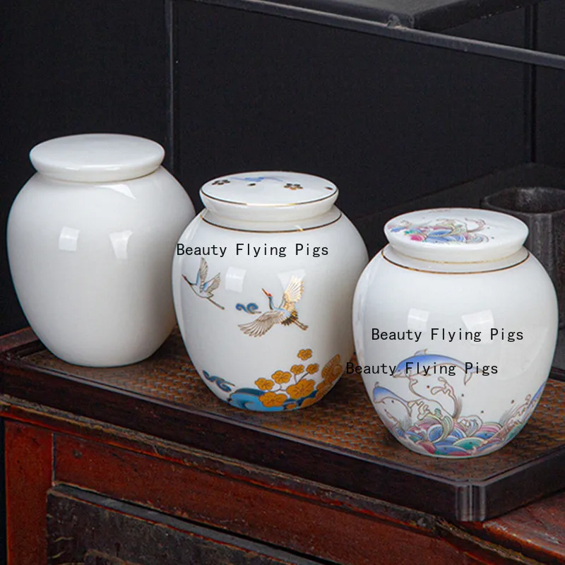 جرة صغيرة من السيراميك مناسبة لحاوية رماد الحيوانات والقطط والكلاب البشرية وصندوق تخزين جنازة الحيوانات التذكارية للقطط #1