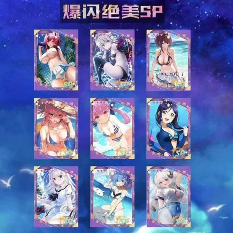 New Genuine Goddess Story Collection Cards Swimsuit Girls Carnival Party Feast Anime Ultra Rare Gorgeous SSP Card Kids Toy Gifts