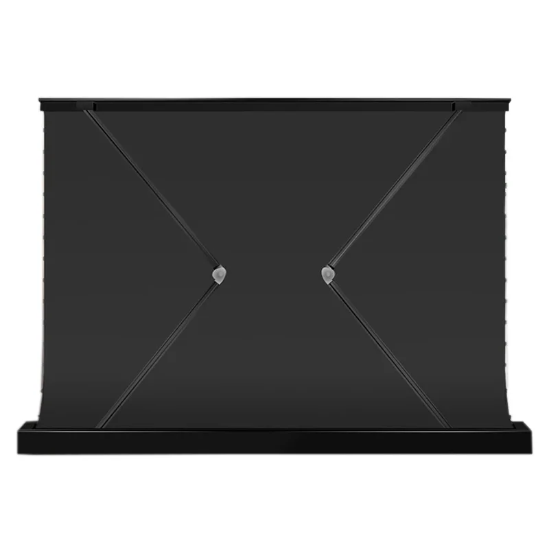 100Inch S Pro Motorized Tab-tension Floor Rising Ambient Light Rejection Projector Screen for Short Throw 4K Projectors