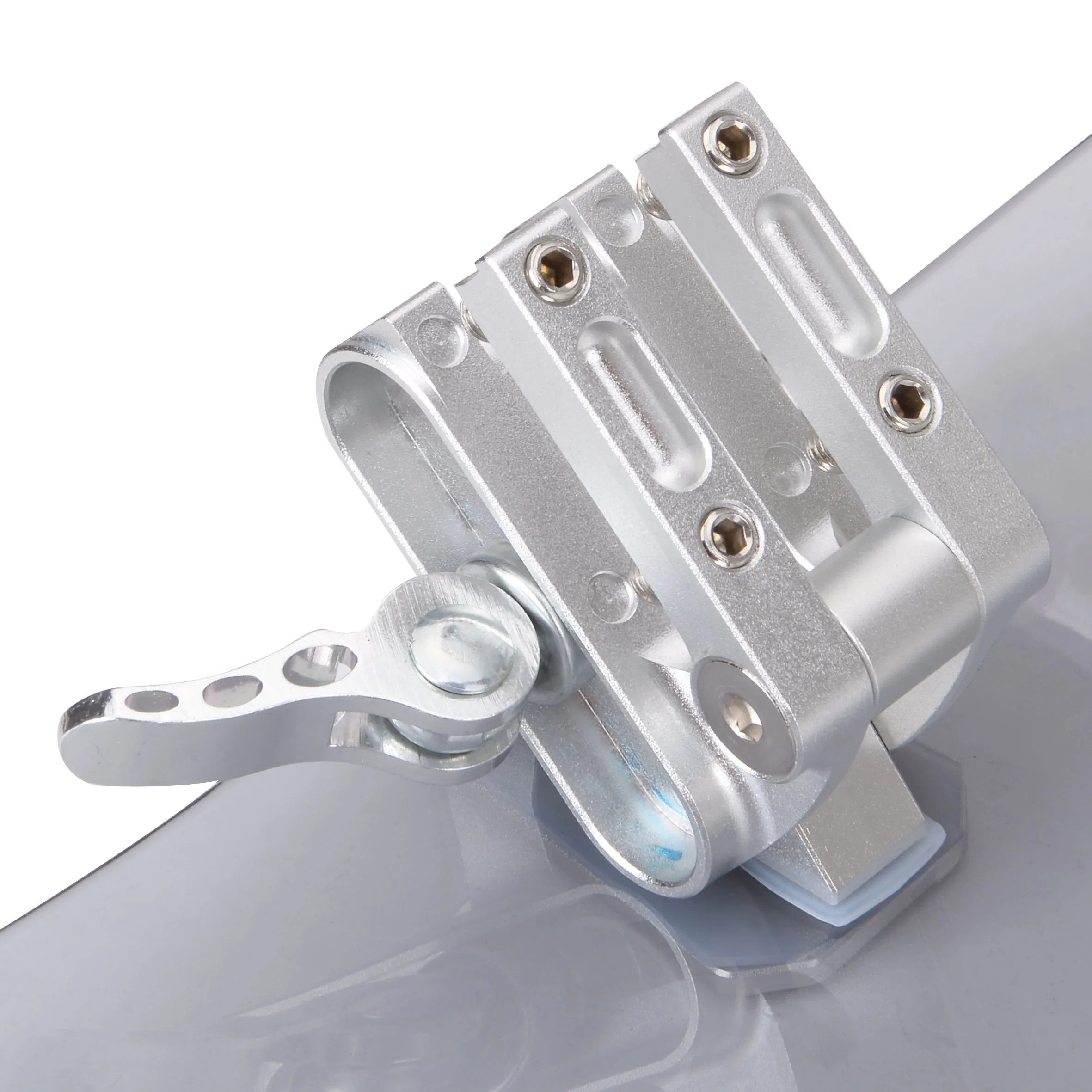 Universal Transparent Motorcycle Windshield Extension Adjustable Spoiler Clamp-On Windscreen Deflector for BMW KAWASAKI YAMAHA 6