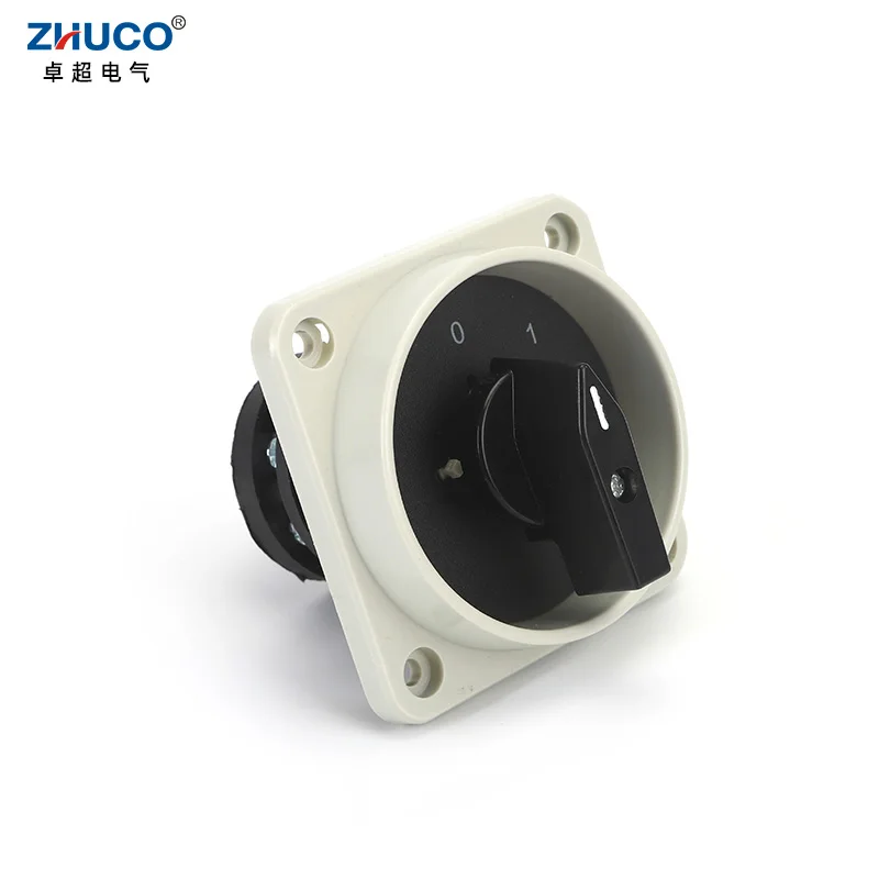 ZHUCO C180-2GS 500 فولت 25A ON-OFF 2 موضع 8 لوحة المسمار شنت كهربائي باستخدام مفتاح التحكم في التحكم في الكاميرا الدوارة