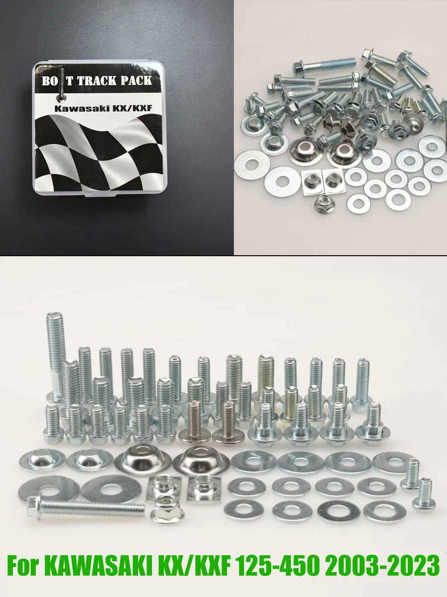 AliExpress XCMT For Kawasaki KX 250 450 250F 450F KX250 KX450 KX250F KX450F Enduro Dirt Pit Bike Motorcycles Fairing Fender Screw Bolt Kit Set
