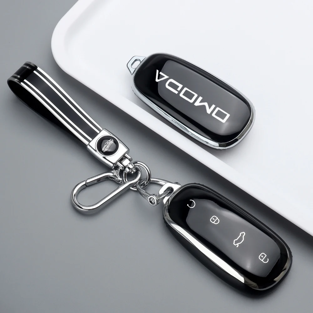 Weiche TPU Autoschlüssel-Schutzhülle für Chery Omoda 7 C7 Shs Phev 2025 2026 Schlüsselabdeckung Schlüsselanhänger Zubehör – Detail 7