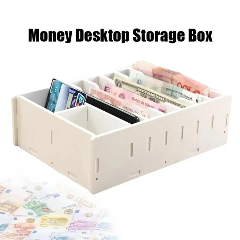 [YY34]【xxx】Étagère de rangement en PVC à 6/8 compartiments, tiroir durable, boîte de rangement pour monnaie de caisse, boîte de rangement de bureau [ZH]