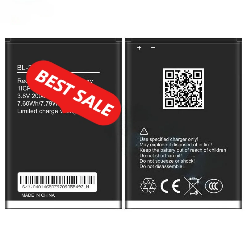 BL-20HT for Tecno Itel Alpha Lite Mobile Phone Batteries  High Quality High Capacity Replacement Bateria Grade A Cell with Tools