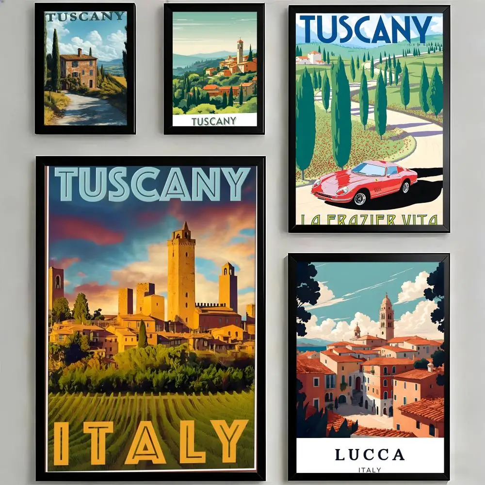 Poster Sticky HD Quality Wall Art Retro  For Home Room Wall Decor T-Tuscany ItalyS