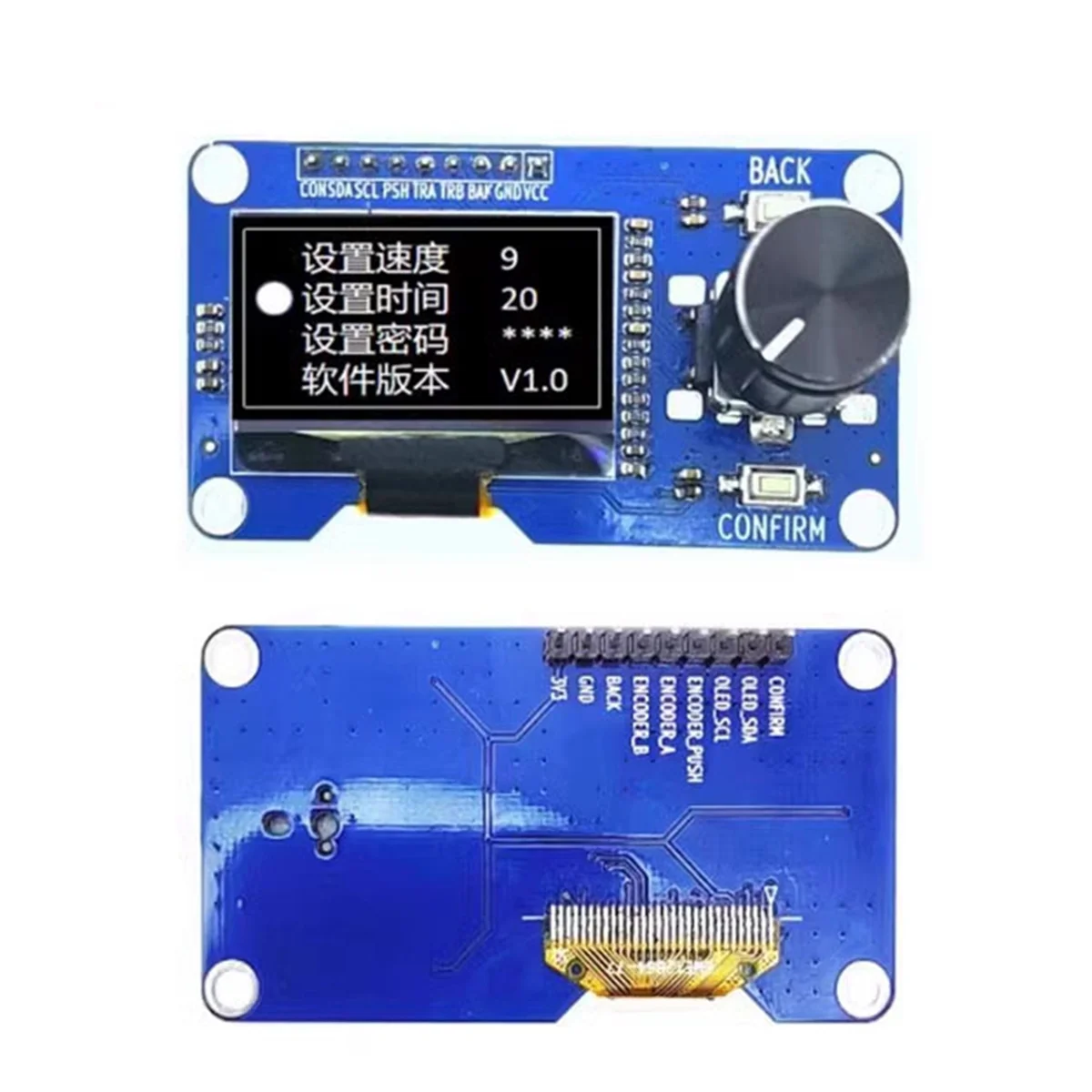 【Penawaran!】Modul Tampilan OLED 1.3 Inci dengan Tombol EC11 Rotary Encoder Antarmuka IIC Layar LCD Modul DIY