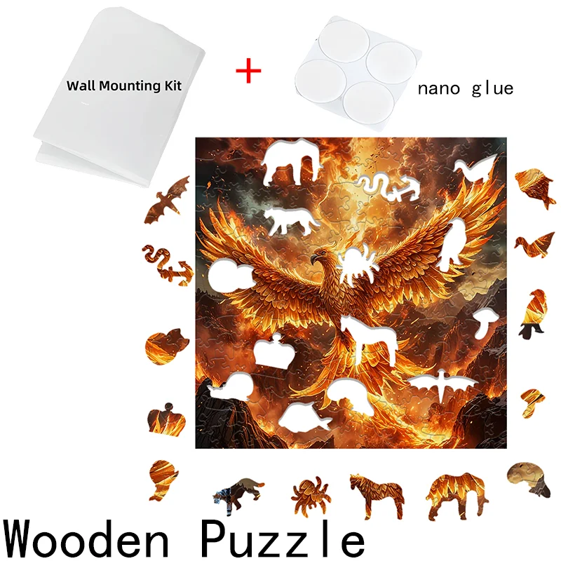 Platte houten puzzel Vakantiecadeau Speelgoed Educatief speelgoed voor kinderen Familiebijeenkomst Sfeer Wanddecoratie Houten puzzel