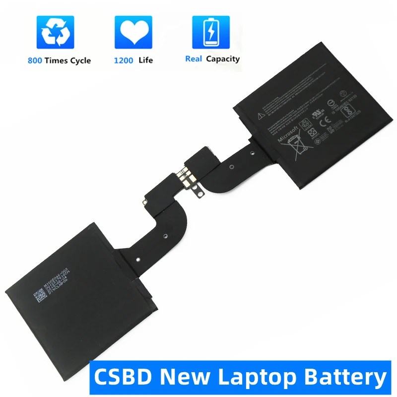 CSBD Baterai Tablet DYNH01 DYNH02 3037MAh Baru untuk Microsoft Surface Book 2 3 15 1793 Penggantian Suku Cadang Batteria