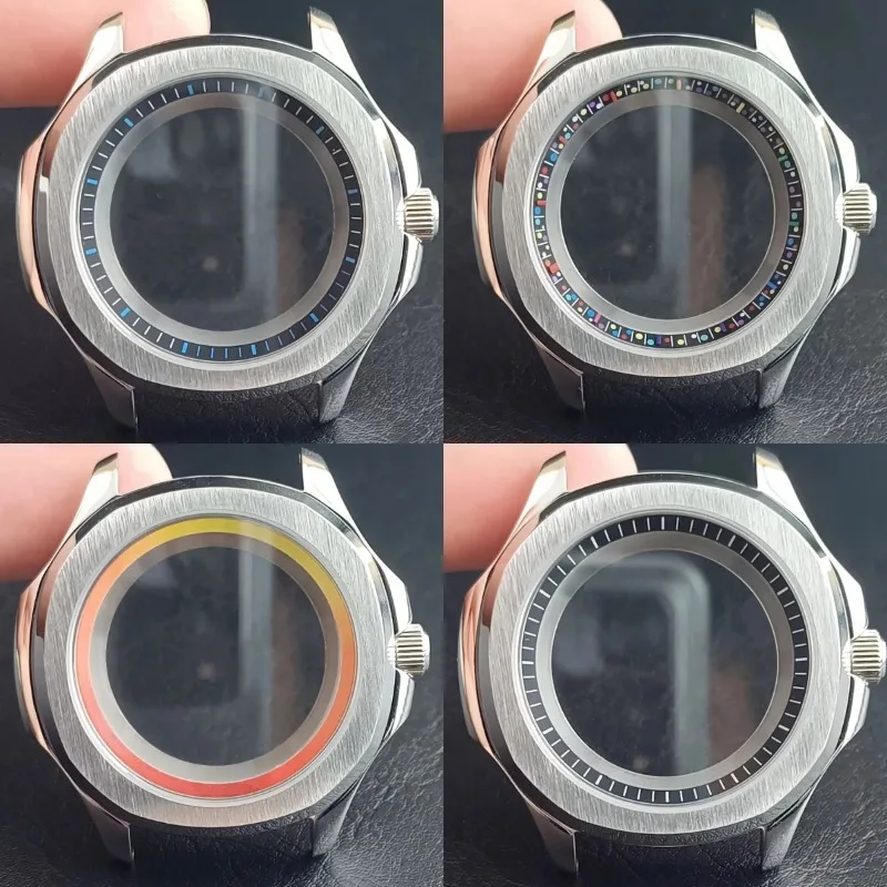 39.5MM case Men's Watch sapphire crystal  Suitable for installing NH35/NH36 movements Watch assembly parts