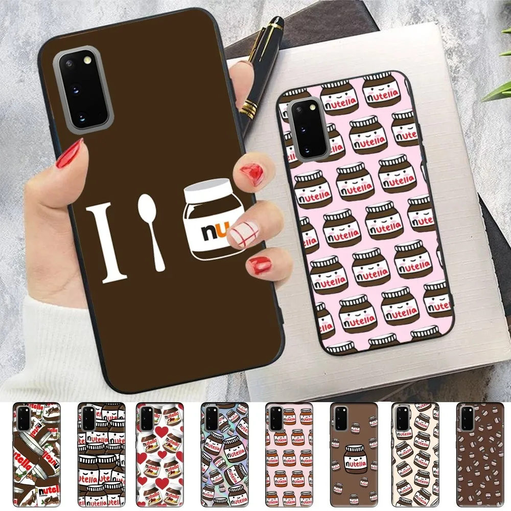 Nutella Chocolate Phone Case For Samsung S 9 10 20 21 22 23 30 23plus lite Ultra FE S10lite Fundas