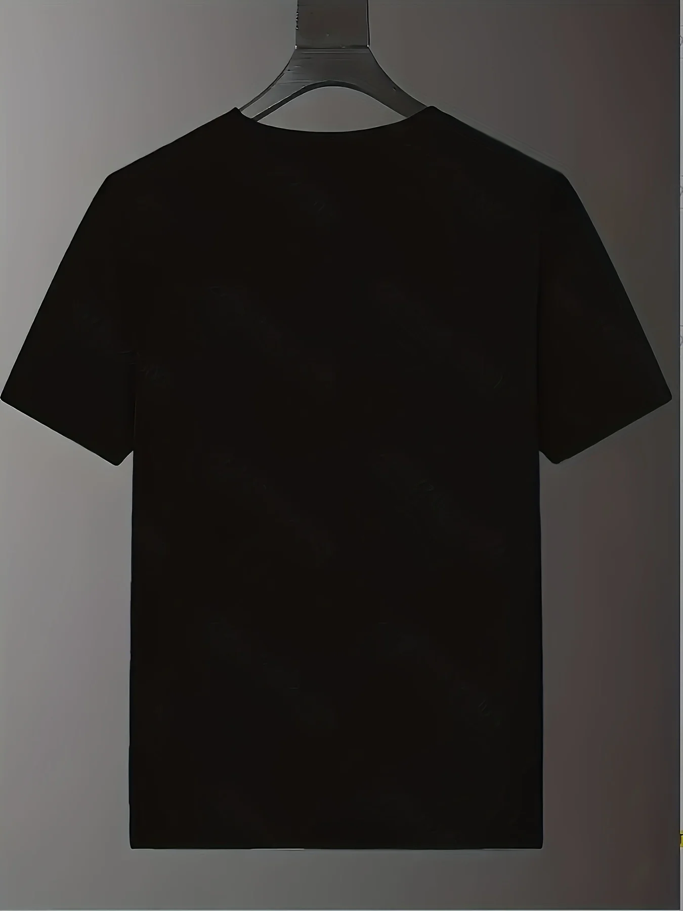تي شيرت قابل للتخصيص من البوليستر الأسود القابل للتخصيص للرجال بأكمام قصيرة وتصميم شخصي أو طباعة الصور #4