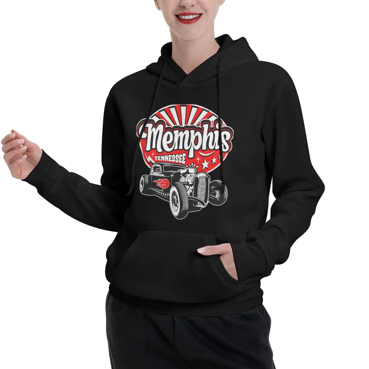 Sudadera con capucha Vintage Rockabilly 50s Hop para parejas, suéter con capucha de terciopelo, ocio Vintage, Sexy, gran oferta