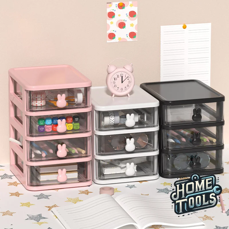 

Multi-Tier Plastic Cabinet Convenient Desktop Storage Of Cosmetics/Stationery