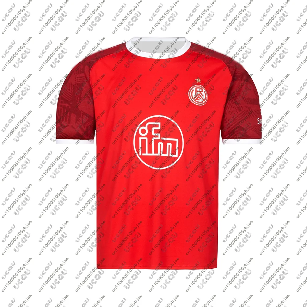2025-26 Herren Kinder Männlich Jungen Atmungsaktives Fußballtrikot Top Erwachsene Zuhause Schnelltrocknend Fußball Sport Auswärts R-Rot-Weiss Geschenk Essen