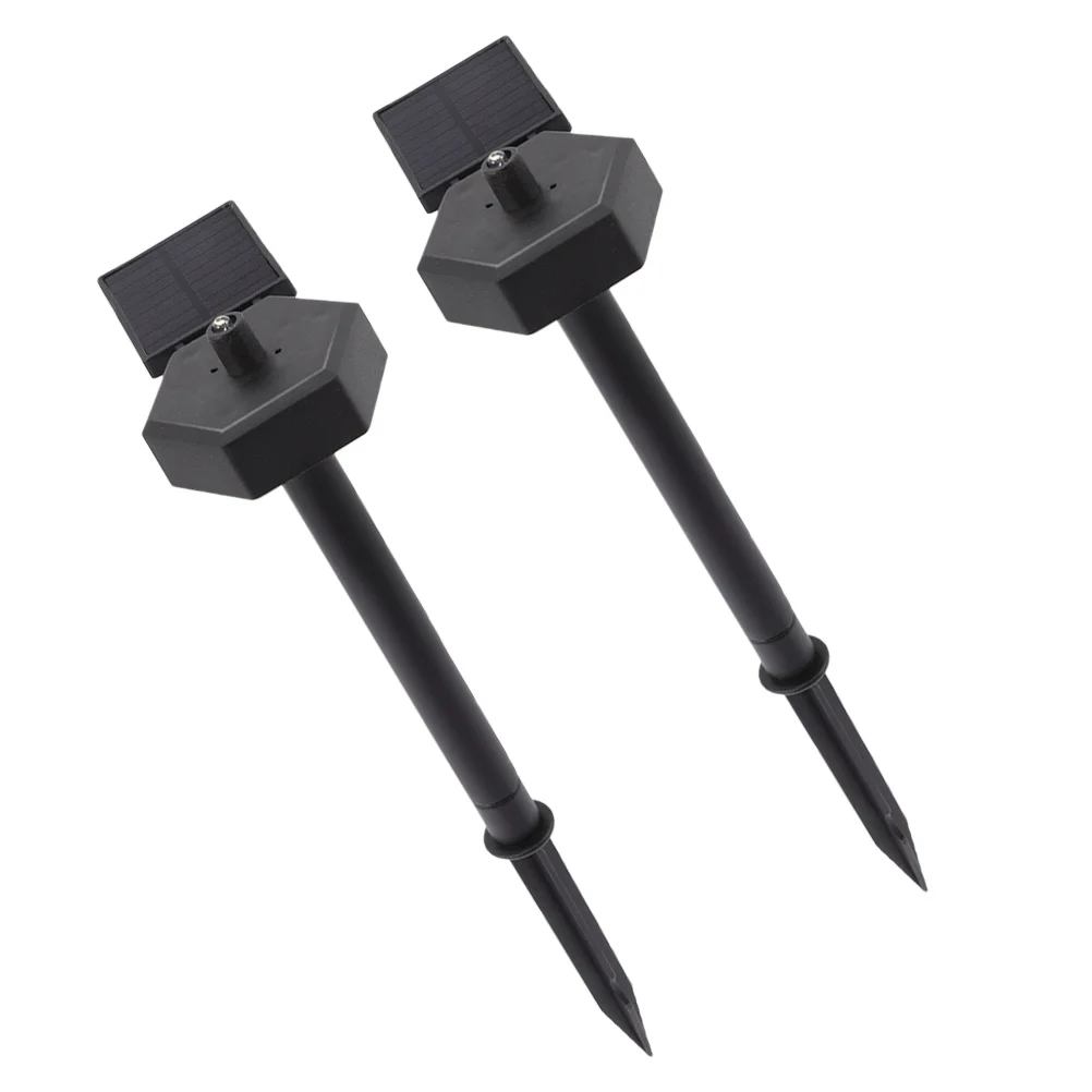 Lampada da giardino da 2 pezzi Lampada da giardino per esterni a energia solare Led per cortile Luci solari da percorso Illuminazione decorativa da patio