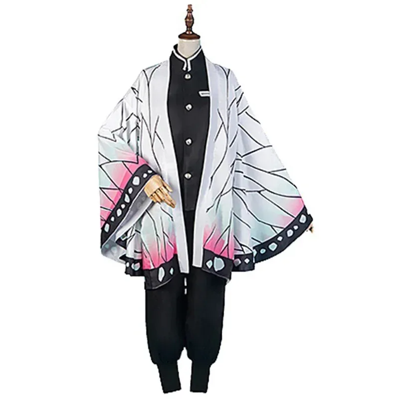 Anime Shinobu Haori Wig Kochou Shinobu Cosplay Demon Slayer Cosplay Costume Kimono Uniform Coat for Woman Halloween Costume