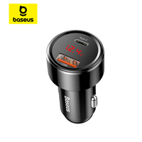 Baseus 45W Car Phone Charger Fast Charger PD QC 4.0 3.0 SCP AFC For Xiaomi Huawei iPhone Samsung