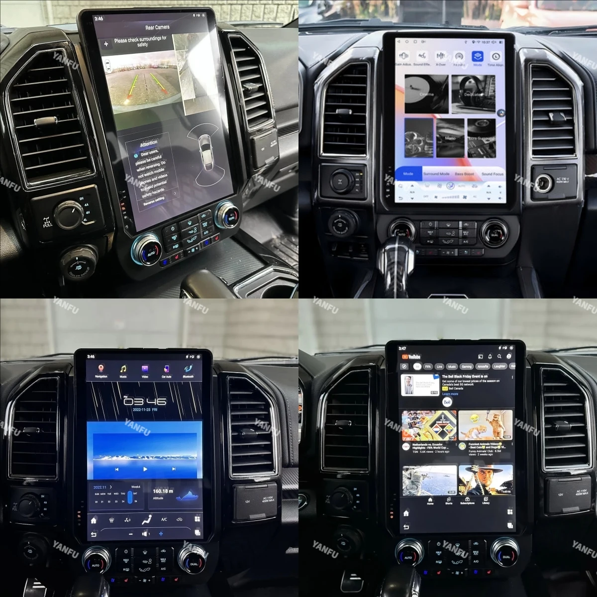 14.5 Inch Android 8+256GB For Ford F150 F250 2015-2021 Tesla Style Car GPS Navigation Multimedia Player Radio Tape Headunit HD