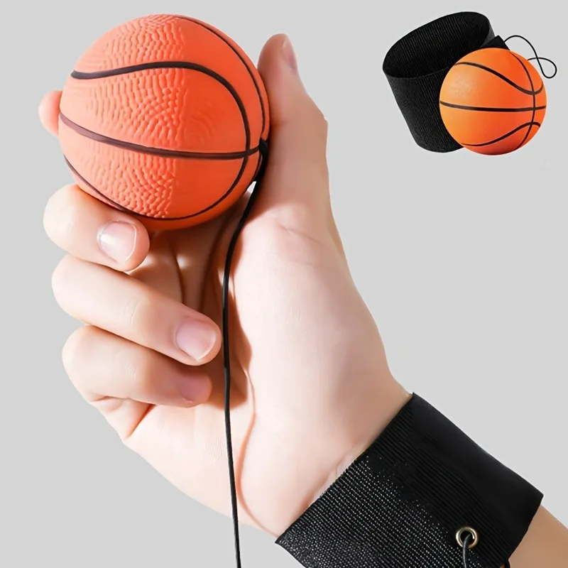 1pc Basketball Football Baseball with Rope - The Perfect Hand Throwing Toy Ball for Sports Leisure Release!