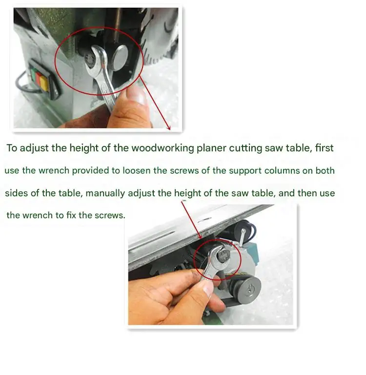 Combination Thickness Planer Machine High Efficiency Three In One Double Side Wide Hand Planer For Wood Planer