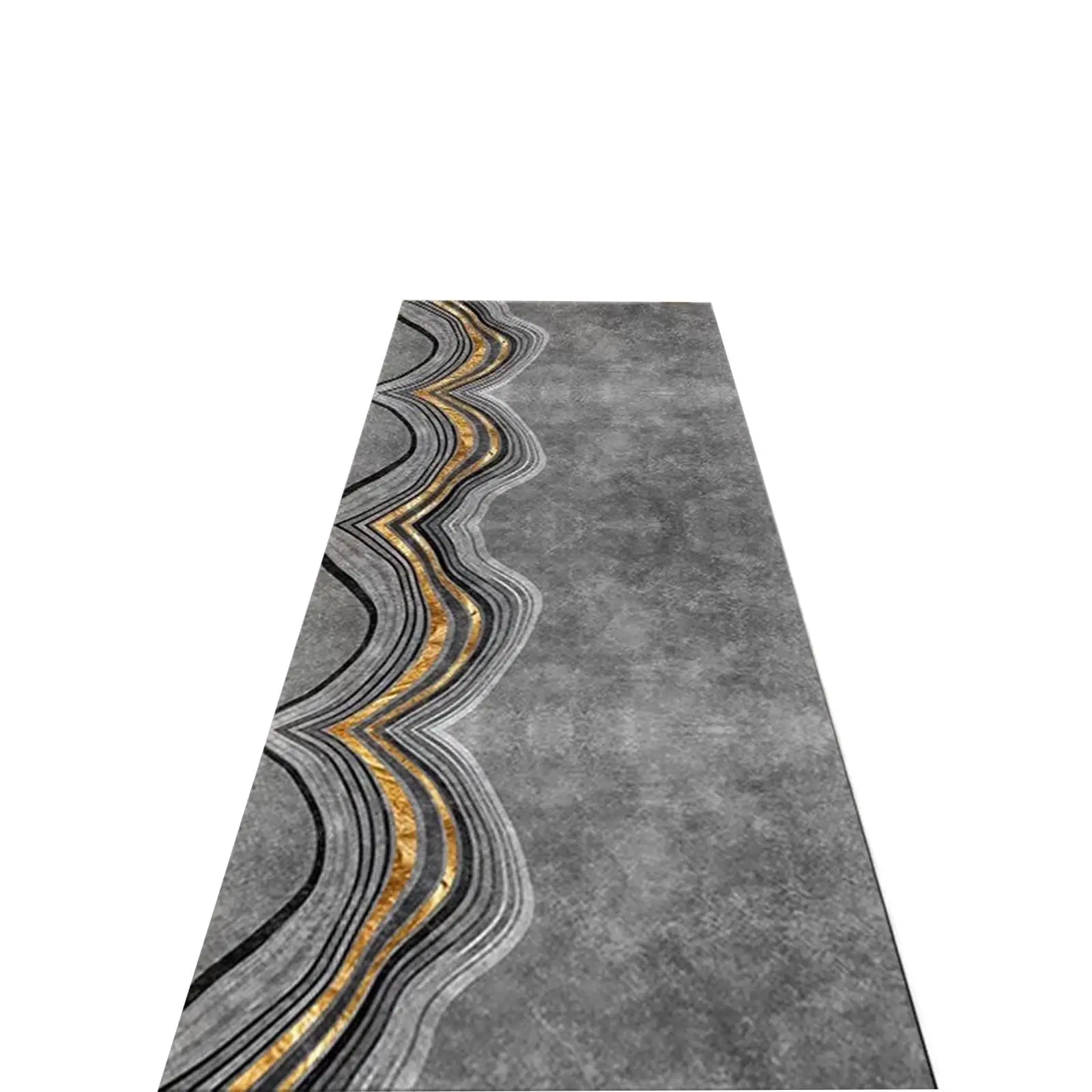 Area Rug/Carpet Runner Extra Long 5.5m/4.9m/4.3m/3.7m/3m/2.4m/1.8m, Dark Gray Soft Hallway Rugs/Caroet Anti-fray for