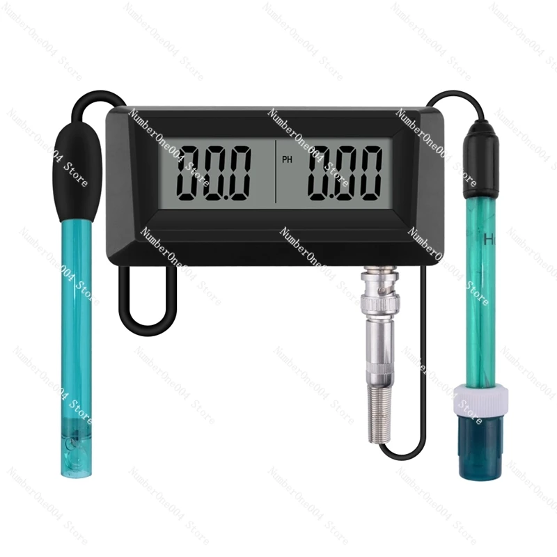 Digitial Online PH Salinity Monitor 24Hour pH Salt Level Tester for Fish Aquarium Pool Spa Seawater Water Quality Salinity Meter