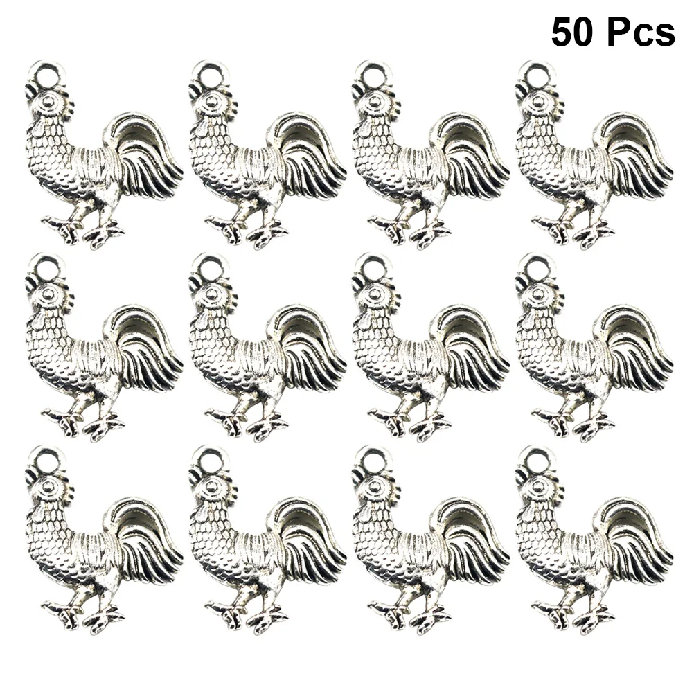 

50pcs Necklace Pendants Alloy Charms for DIY Jewelry Making Crafts Alloy Pendant Charm Keychain Accessories Decorative