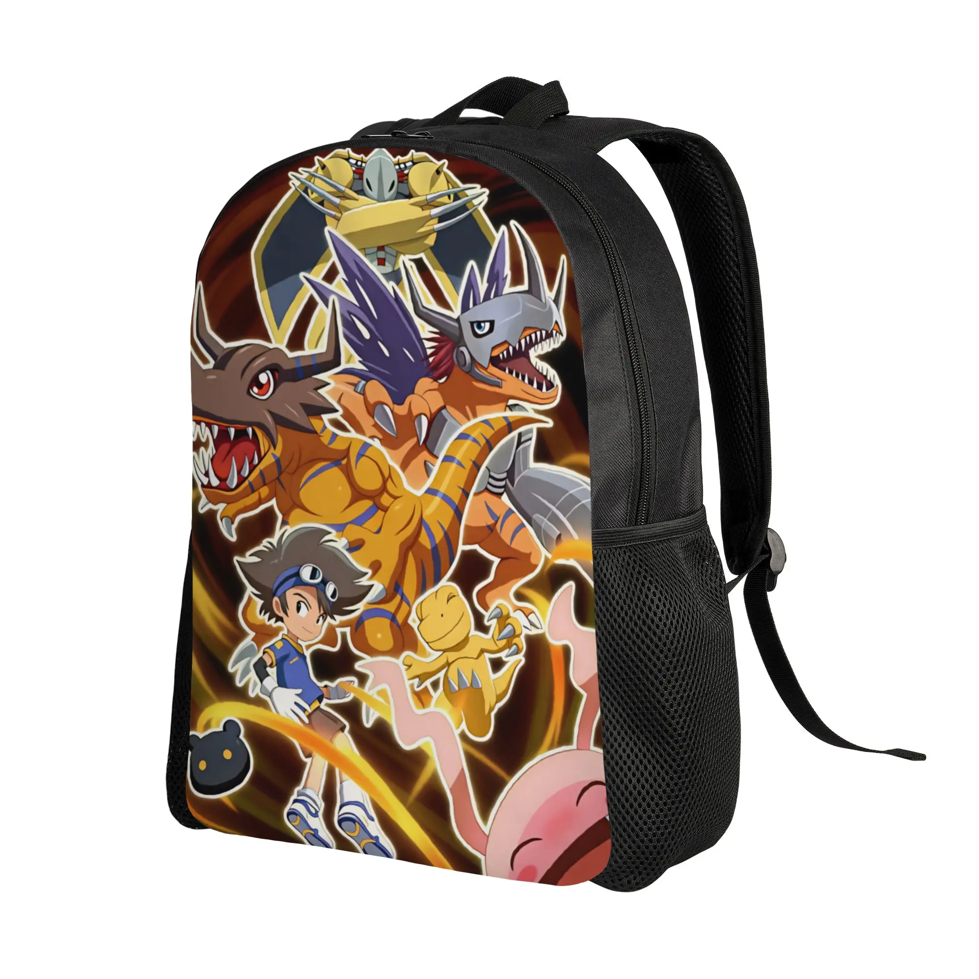 Digimon Backpack  Trekking Backpacks Boy Girl Custom Big High School Bags Pretty Rucksack