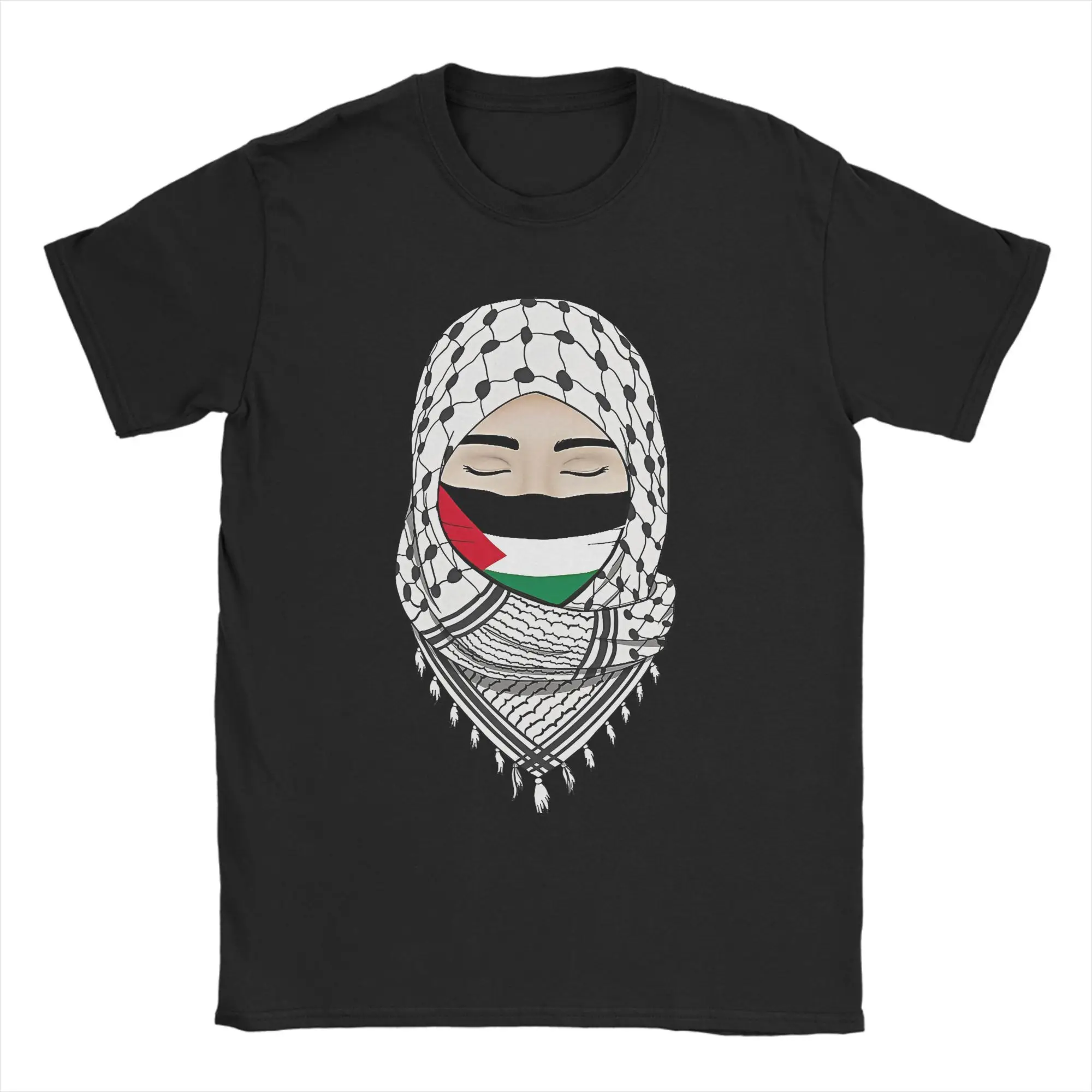 Palestine Gaza Palestinian Flag T Shirt Summer T Shirts Adult Cotton O-Neck 4XL 5XL 6XL Top Tees Short-Sleeved Awesome Tshirt